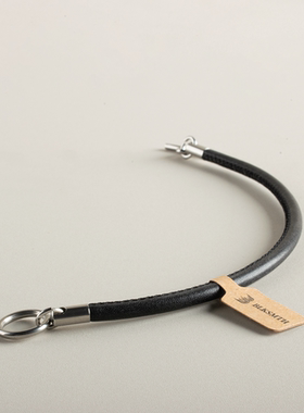 简约复古高颜值不掉色OT扣男女羊皮手镯基础款个性简约小众手链