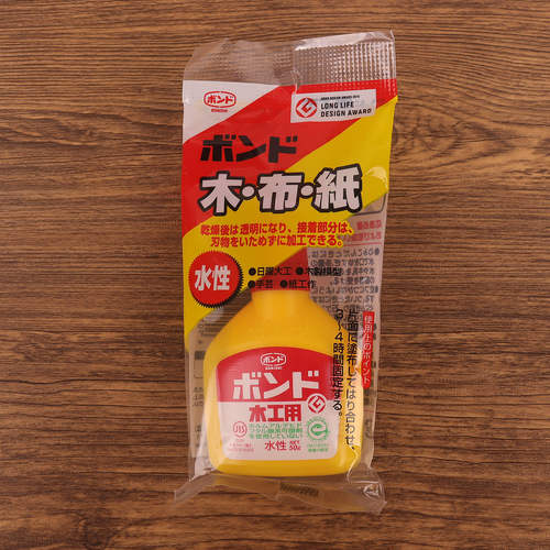 日本制手工艺木工粘合剂纸布胶水速干白乳胶多用途50克手工胶水 - 图1