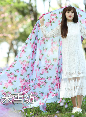 三米雪纺纱大围巾3米女海滩摄影
