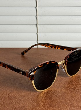 太川防紫外线半框复古近视太阳镜