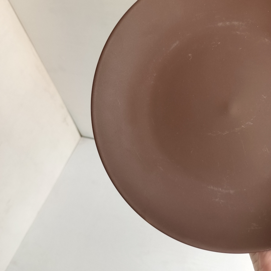 陶瓷9寸复古灰色盘子圆形平盘冷菜盘酒店餐具用品日式餐盘微瑕 - 图3