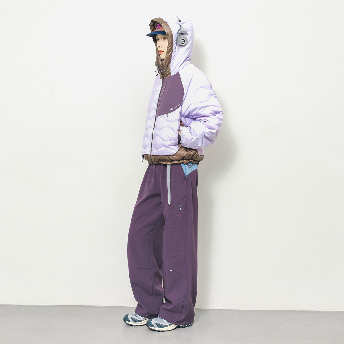 2025户外加绒加厚工装裤男女山系拼色防泼水直筒休闲裤保暖长裤,淘宝优惠券,粉丝福利购,淘宝优惠卷