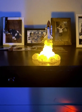 长征2号运载火箭联盟号火箭航天航空飞机摆件神舟5号火箭3D打印