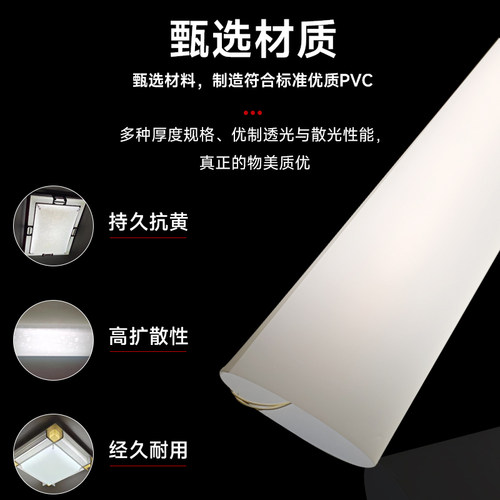 羊皮纸透光灯膜LED婴儿防刺眼灯壳灯罩材料PVC灯箱片镂空花格贴膜 - 图1