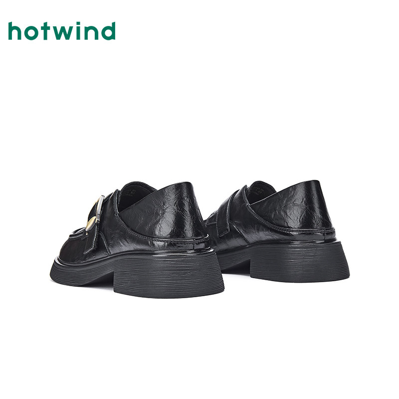 热风黑色小皮鞋女款2026年春季新款复古英伦风乐福鞋通勤女鞋两穿,淘宝优惠券,粉丝福利购,淘宝优惠卷