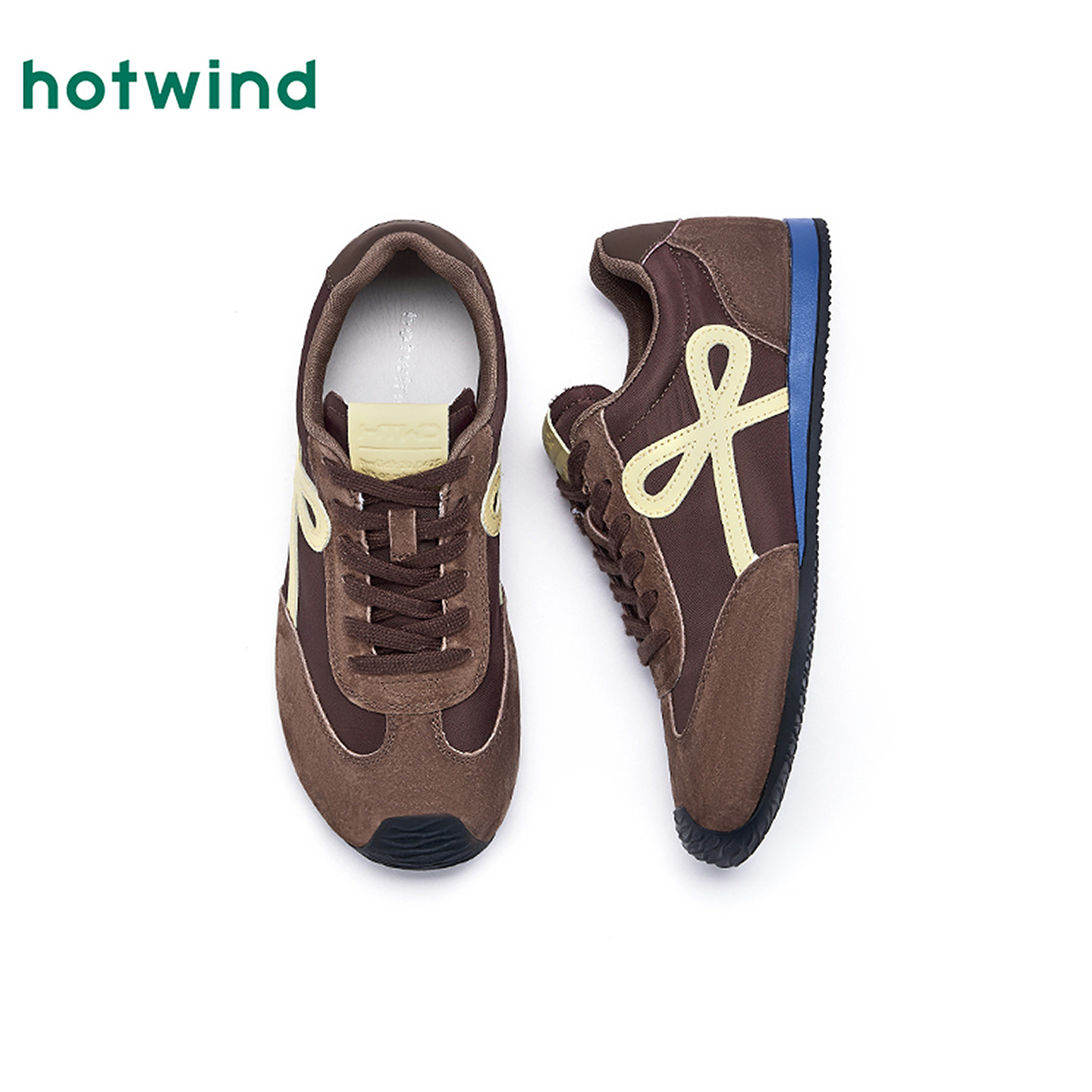 热风平底德训鞋女款2025年冬季新款户外运动休闲鞋轻便百搭女鞋子,淘宝优惠券,粉丝福利购,淘宝优惠卷