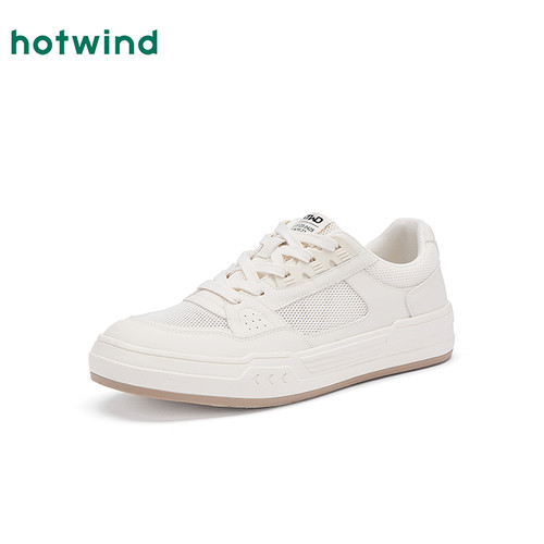 热风男鞋秋季新款男士轻便德训鞋网面百搭板鞋通勤休闲鞋子 - 图0