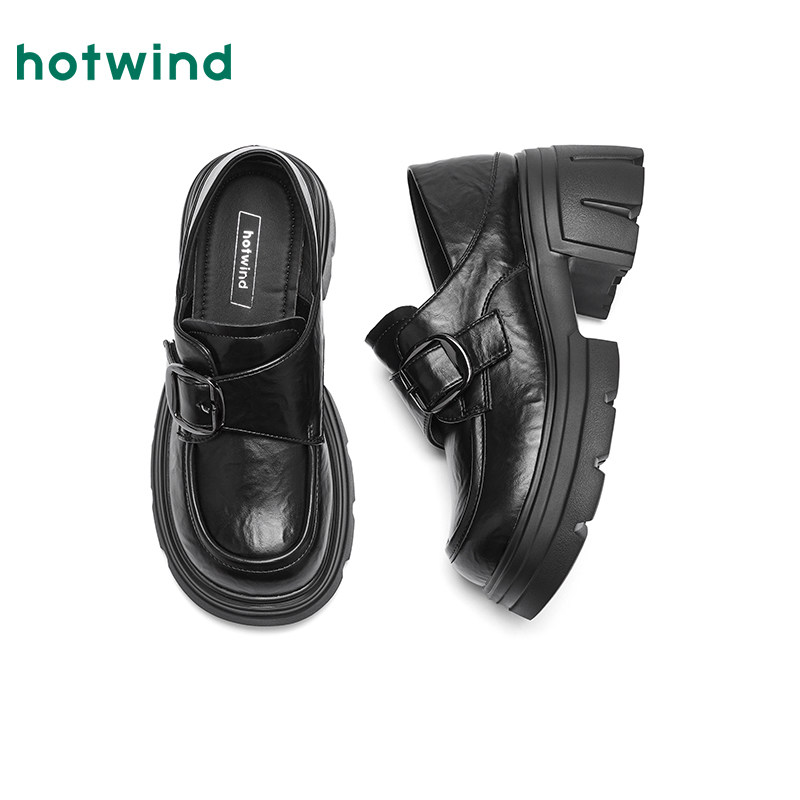 热风厚底乐福鞋女2026年春季新款小个子增高女鞋配裙子jk小皮鞋,淘宝优惠券,粉丝福利购,淘宝优惠卷