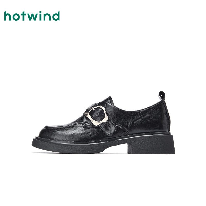 热风厚底乐福鞋女2026年春季新款英伦风百搭小皮鞋黑色休闲女鞋,淘宝优惠券,粉丝福利购,淘宝优惠卷