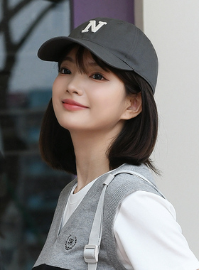 热风棒球帽2026年秋季经典字母棒球帽男女同款帽子软顶美式鸭舌帽