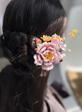 无澜手作非遗绒花细绒款牡丹芍药【仙子】