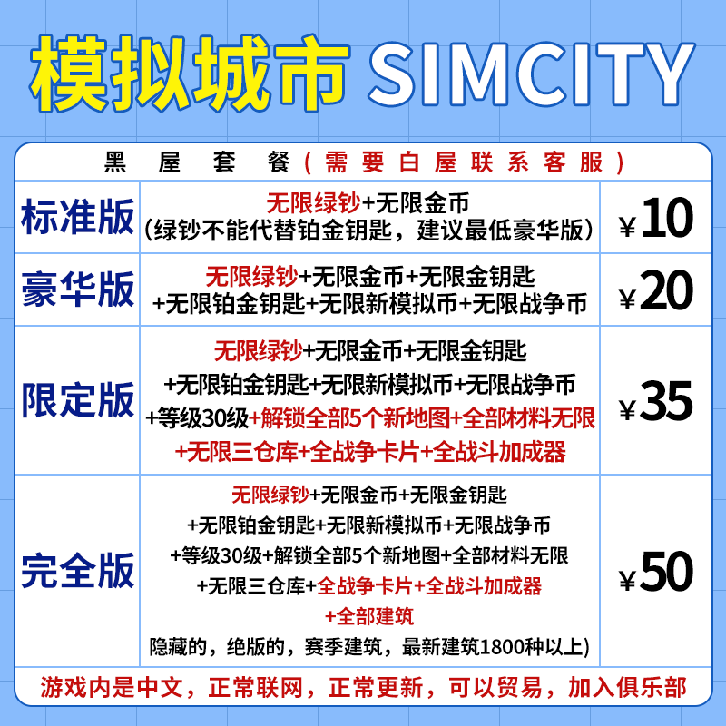 模拟城市Simcity我是市长无限金币绿钞材料建筑安卓白屋ios苹果 - 图0