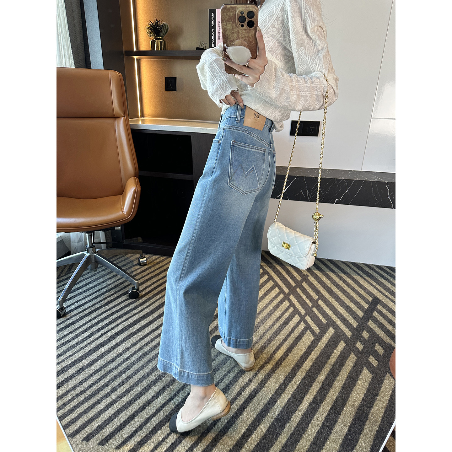 小个子天菜！~九分直筒牛仔裤女2026春季新款高腰宽松阔腿奶奶裤,淘宝优惠券,粉丝福利购,淘宝优惠卷