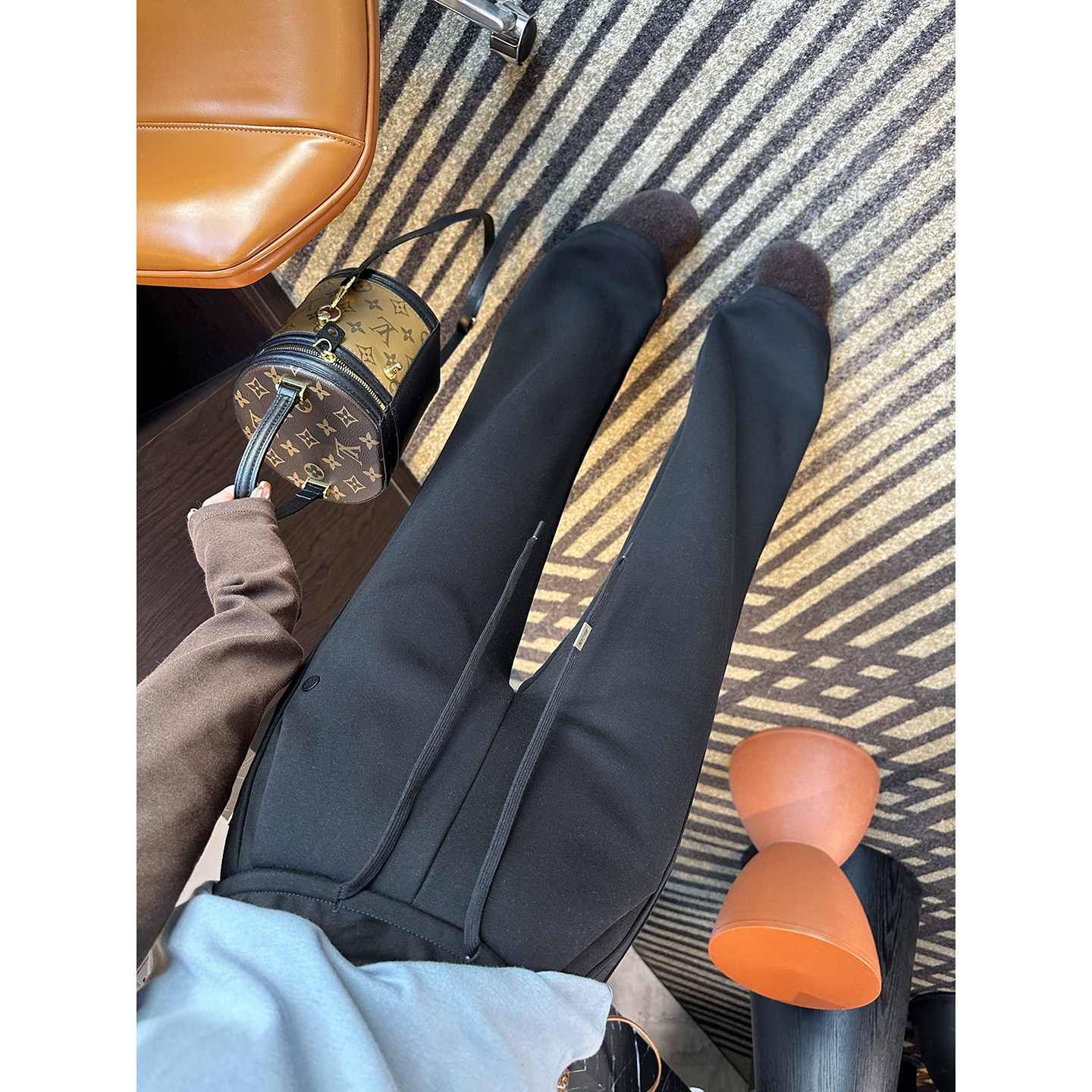 显瘦实力派！~精梳棉加绒高腰喇叭卫裤女小个子松紧腰弹力休闲裤,淘宝优惠券,粉丝福利购,淘宝优惠卷