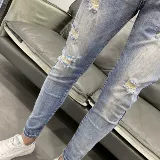 Брендовые эластичные джинсы, облегающий крой