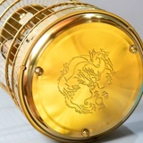 Местный тиран золото плюс цветочная версия клетки для птиц из нержавеющей стали/брата круглой птичьей клетки Parrot Aura Cage Fujian Cage