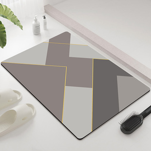 地垫入户门口简约浴室彷硅藻泥卫生间可擦免洗洗手台防滑吸水脚垫