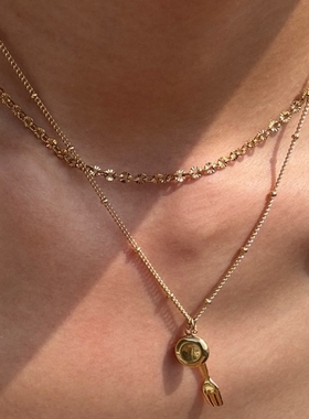 钛钢辣椒滴油不掉色项链