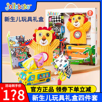 jollybaby newborn toy gift box baby tear up and early teach Puzzle Enlightenment Toy Baby Full Moon