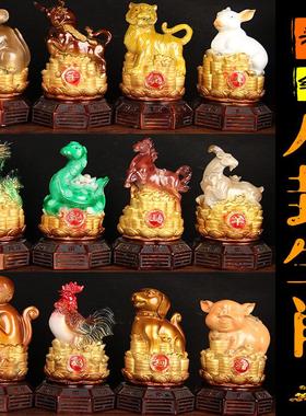 纯铜龙五爪龙装饰品招财十二生肖