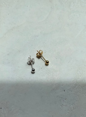 纯银基础款简约风防过敏耳骨钉