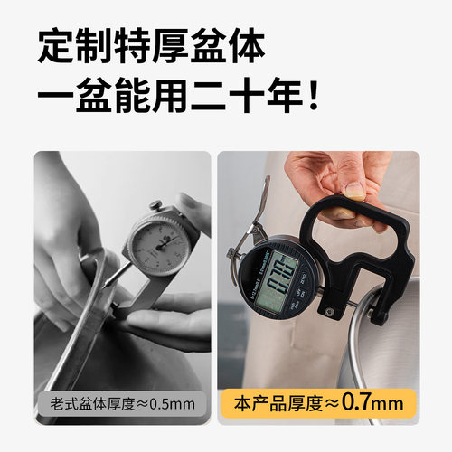 316不锈钢洗菜盆沥水篮家用食品级304筛加厚洗米神器淘米篮滤水篮 - 图1