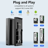 LAN SHUO BAND FAN 40 Гбит / с Твердого состояния NVME Hard Disk Box Aluminum сплав Совместимость Lightning 4 Мобильная внешняя коробка M2