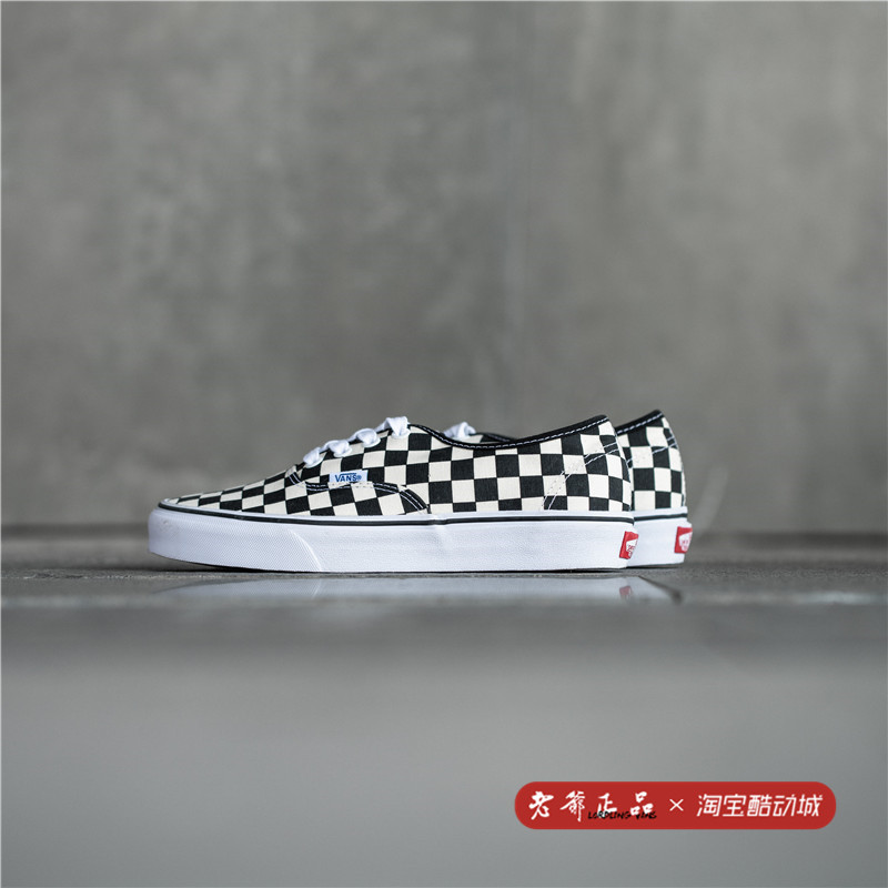 Vans Authentic黑白棋盘格经典男女鞋情侣板鞋帆布鞋 VN000W4NDI0 - 图0