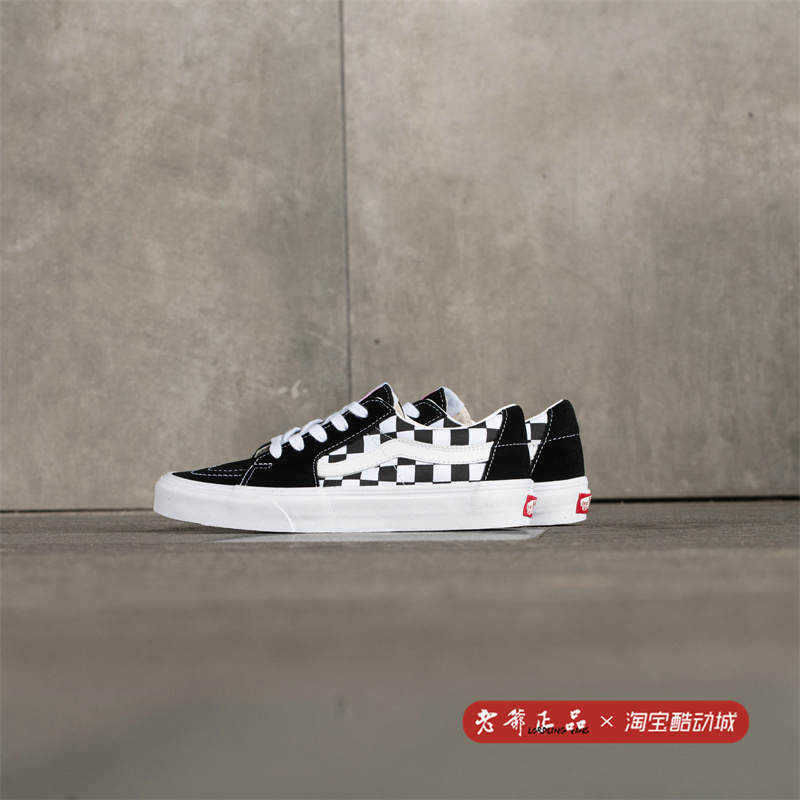 Vans Sk8-Low 经典黑白棋盘格低帮男女休闲帆布鞋VN0A4UUK4W7 - 图0