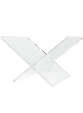 现代简约大理石亚克力书架书档书报夹摆件杂志架售楼处软装饰品