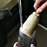 Мочалка, щетка, стакан, моющее средство для бутылочек, безвредная обезжиривающая щеточка