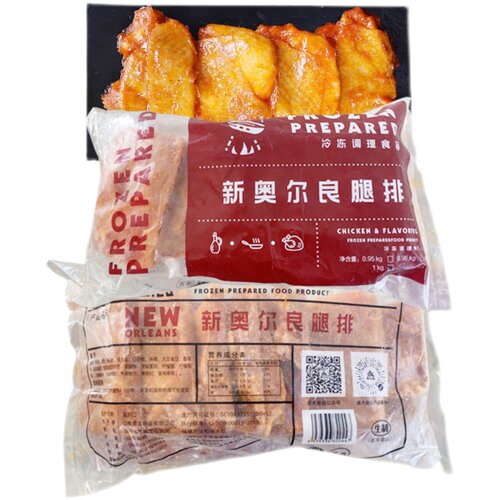 盛大新奥尔良鸡腿排半成品鸡排冷冻鸡腿肉鸡扒1000g调理腿排包邮 - 图3