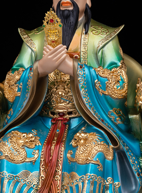 康盛黄铜供奉摆件中式玉帝王母像