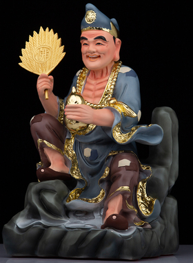 济公神像佛像降龙罗汉树脂摆件