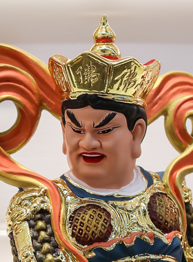 树脂四大天王佛像佛堂护法摆件
