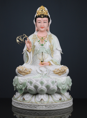 心造帝一汉白玉观音弥勒地藏佛祖