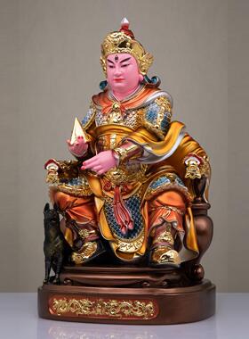 家用二郎神杨戬神像树脂彩绘