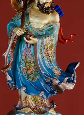 康盛黄铜供奉摆件中式达摩祖师像