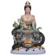 Kangsheng white marble worship ornaments statue of the goddess of the Mang family