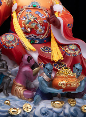 康盛汉白玉供奉摆件中式钟馗神像