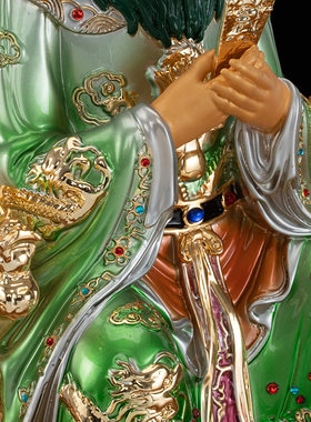 康盛黄铜供奉摆件中式四海龙王像