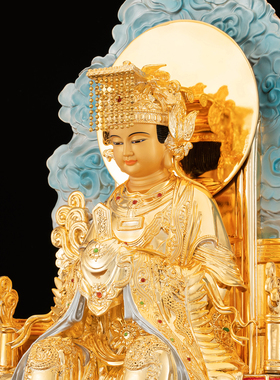 康盛纯铜居家玄关供奉摆件妈祖