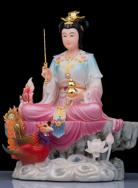 汉白玉新款九天玄女神像