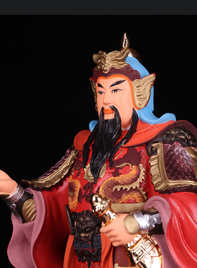 树脂彩绘托塔天王李天王李靖神像