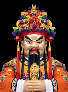 广济龙王菩萨淳金粹彩供奉摆件