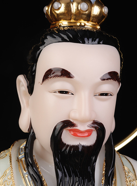 三清祖师神像摆件道德天尊汉白玉