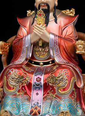 康盛黄铜供奉摆件中式玉帝王母像