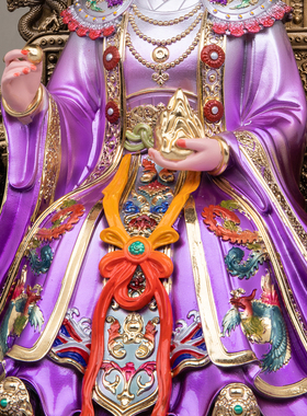 康盛树脂女娲娘娘神像供奉摆件