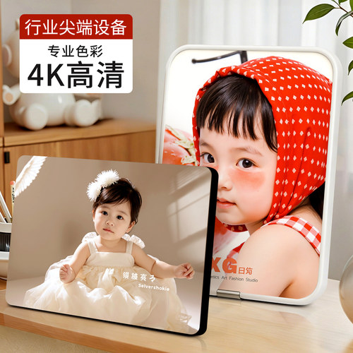 拉米娜水晶版画摆台照片定制洗做成婚纱照放大挂墙相片相框制作 - 图2