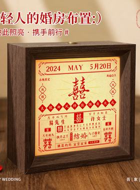 灯光画相框发光小夜灯礼物